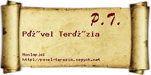 Pável Terézia névjegykártya